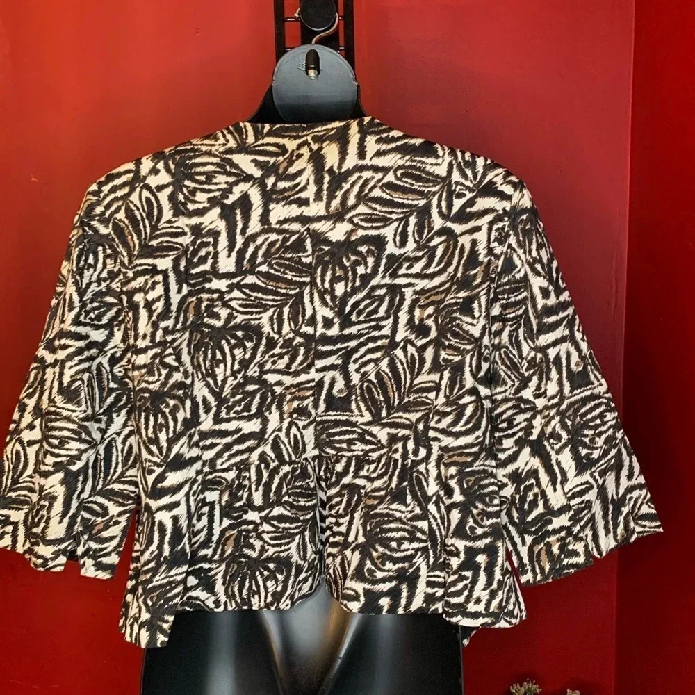 Convington Woman Animal Print Jacket Size 20-22W - Picture 4 of 4